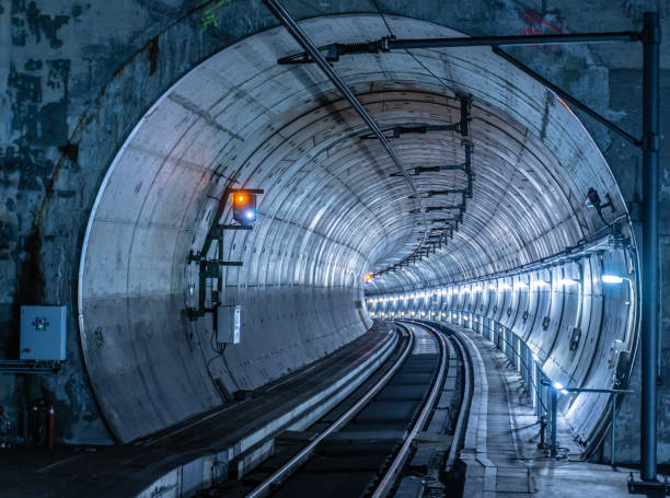 istock Railroad Tracks In Tunnel 1227314518