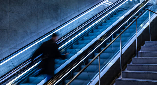 istock High Angle View Of Escalator 1227315117