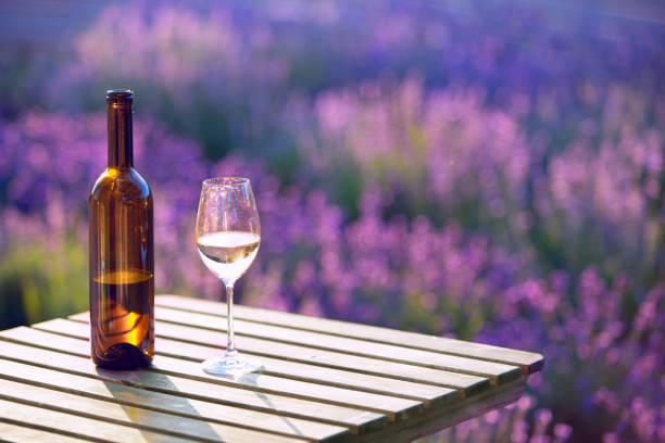 istock Summer flowers and wine. 1227316688