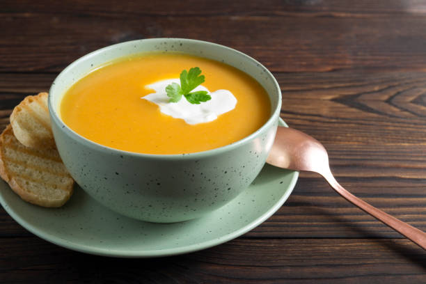 istock Vegetarian pumpkin soup. 1227317761