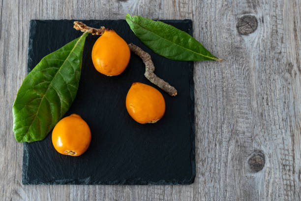 Many close ups of golden loquats
