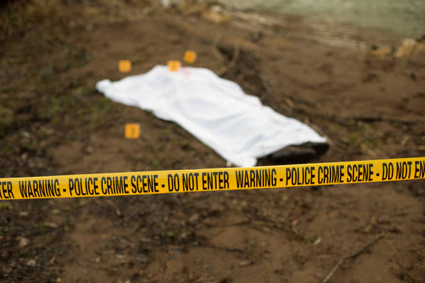 istock Crime scene by the river 1227322383