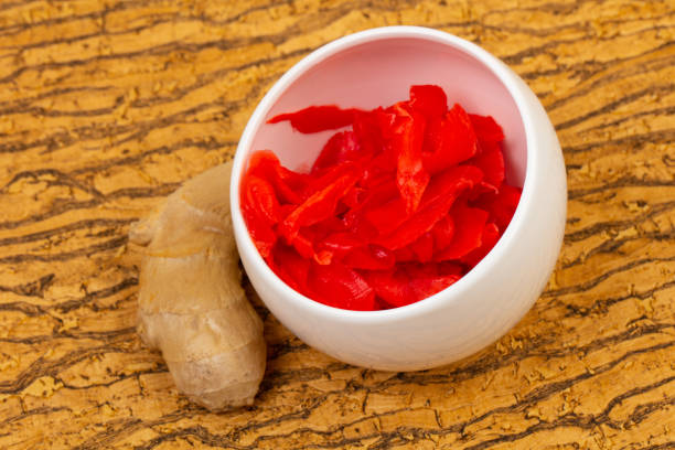 Pickled Ginger heap in the bowl