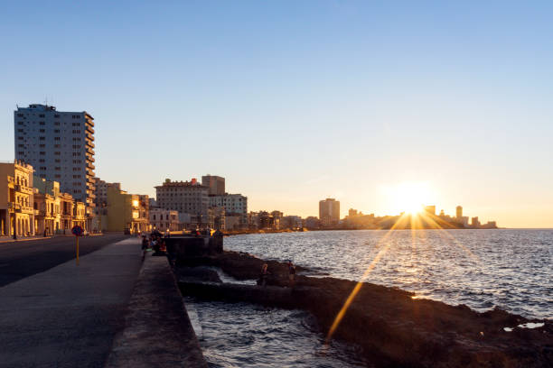 istock Havana cityscape with El Malecon, Cuba at sunset 1227323832