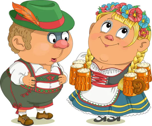 Vector illustration of Bavarian