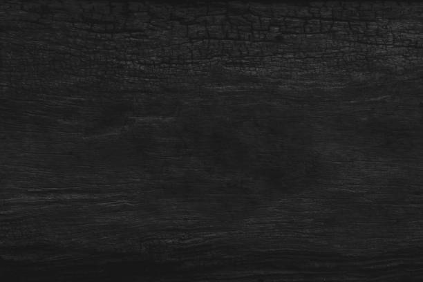 istock wood black table background, dark texture top view, space gray luxury blank for design 1227334091
