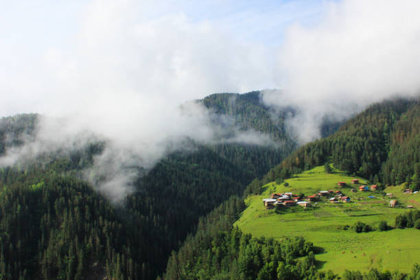 istock Mountain village landscape 1227337987