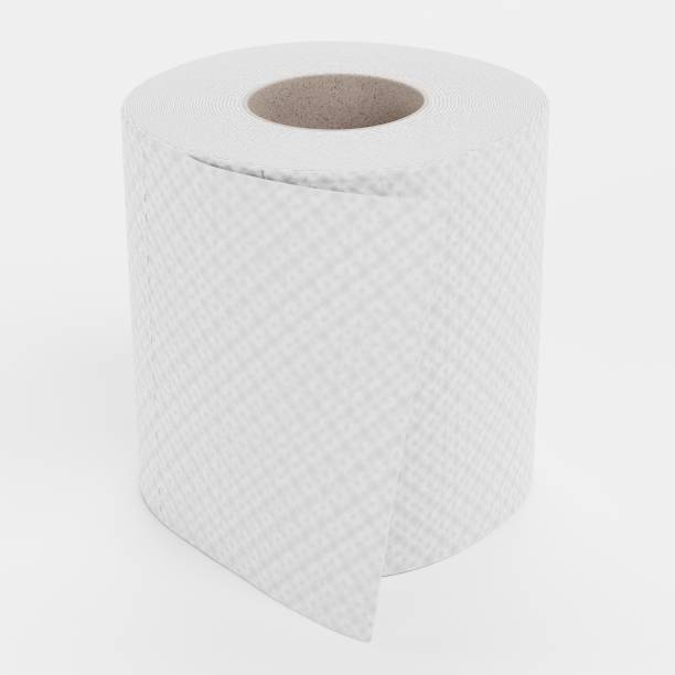 istock Realistic 3D Render of Toilet Paper 1227342296