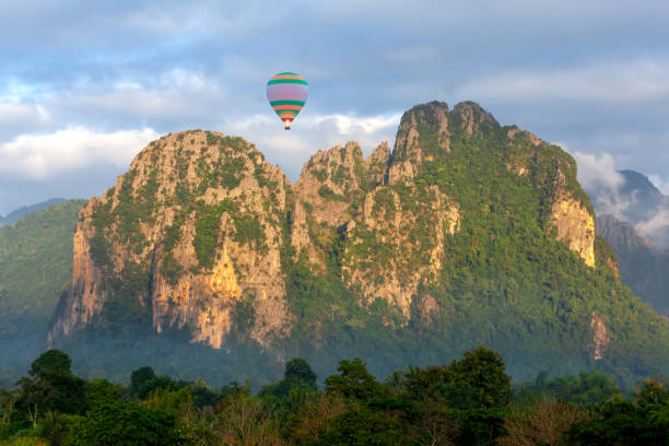 istock Colorful hot air balloon 1227345411