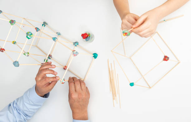 istock Father and Daughter Building Construction 1227354161