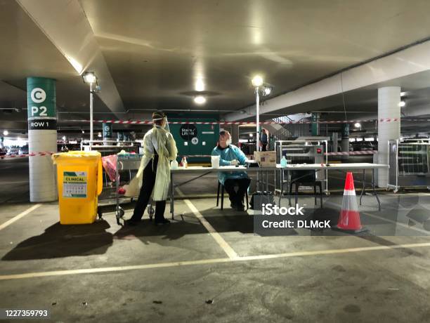 Covid19 Drive Through Testing Stock Photo - Download Image Now - Australia, Pandemic - Illness, Coronavirus
