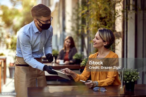 I Would Like To Order This Stock Photo - Download Image Now - Restaurant, Waiter, Customer