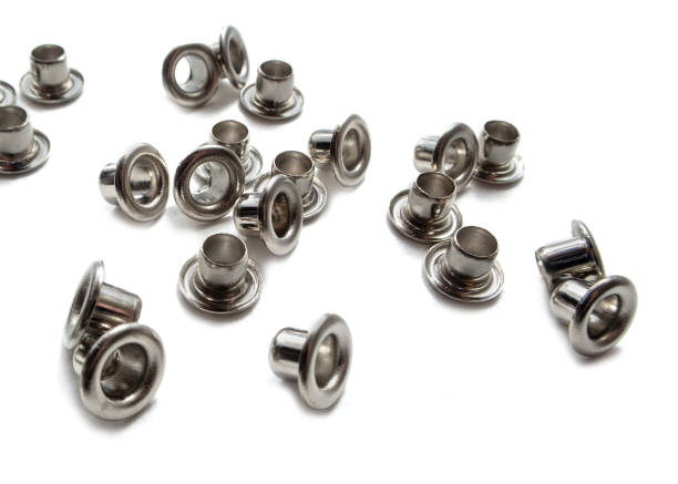 istock Metal eyelets isolated on white background 1227370582