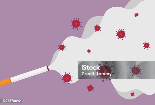istock Smoke from cigarettes has a virus 1227370642