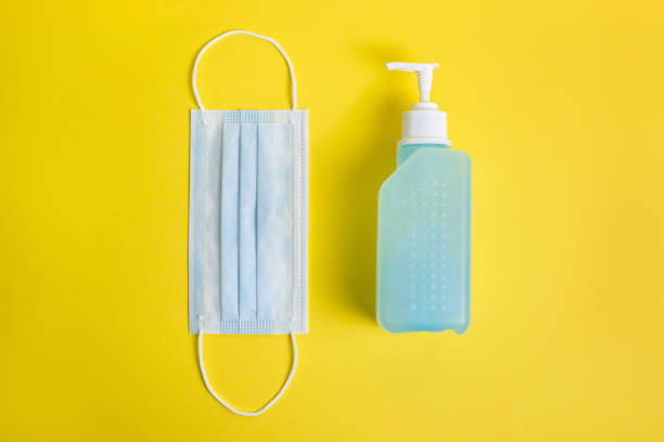 istock protective mask and disinfectant gel 1227371445
