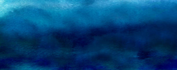 istock Abstract watercolor underwater background in distressed grunge texture 1227371579