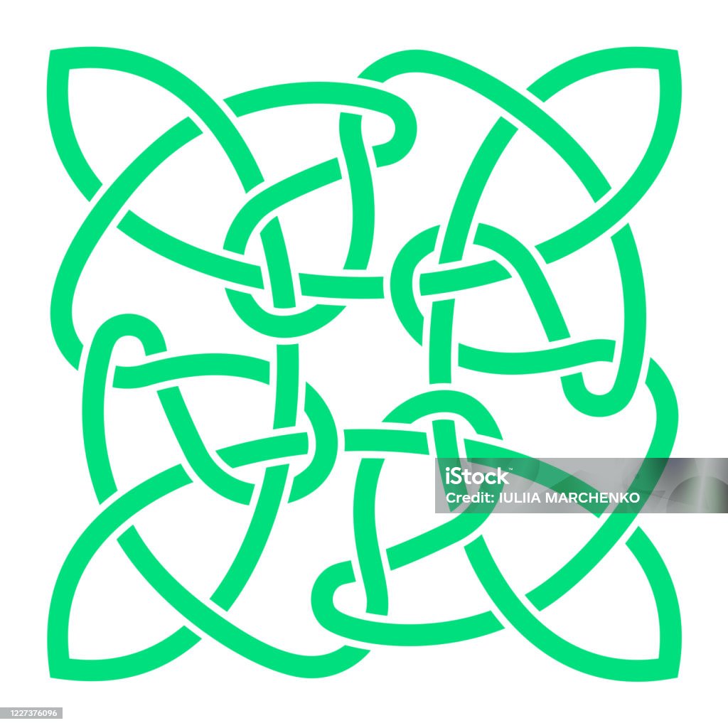 Keltischer Name Irlands Mit Vier Buchstaben Irische Keltische Kleeblatt Knoten Symbol Irlands Traditionelle
