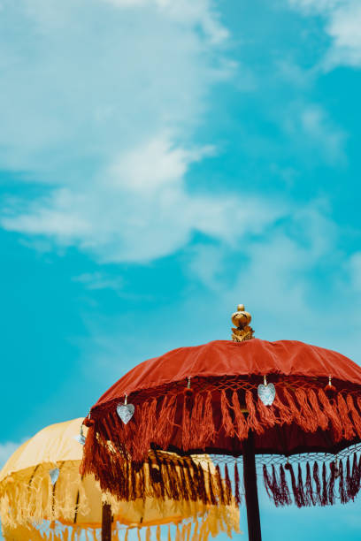 istock Traditional balinese umbrella 1227378270