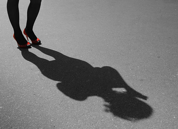 istock Red Shoes and Shadow 122738161