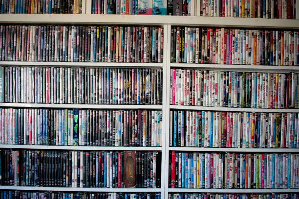 Photo of Movie collection on a shelf