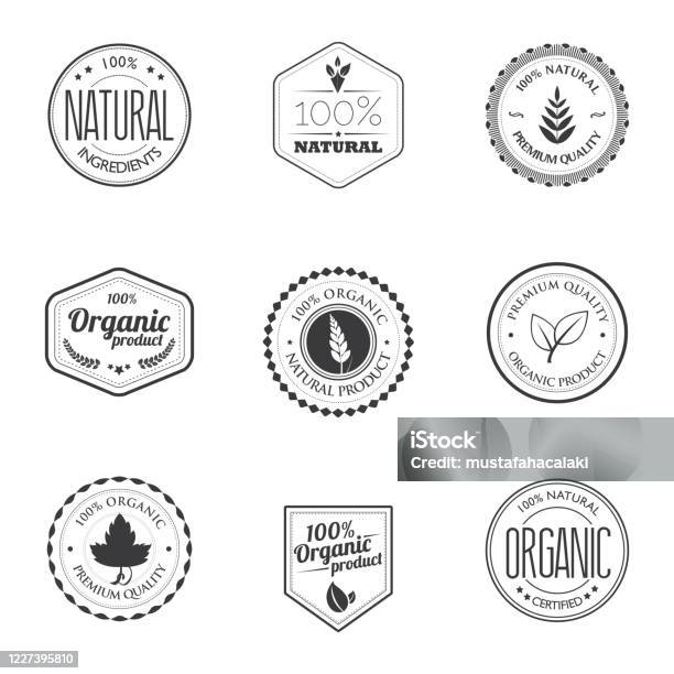 Organic Product Stamps Stock Illustration - Download Image Now - Rubber Stamp, Seal - Stamp, Badge