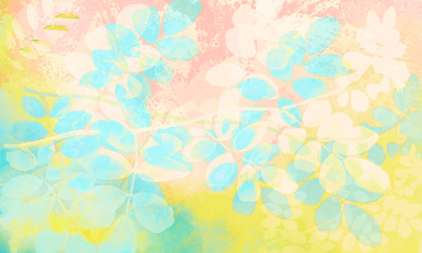 Pastel crayon drawing nature