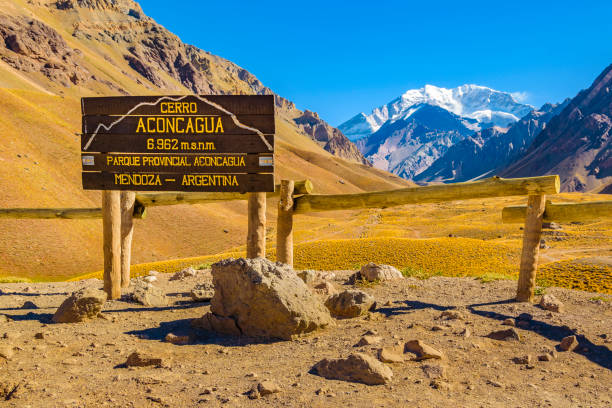 Aconcagua National, Park, Mendoza, Argentina stock photo