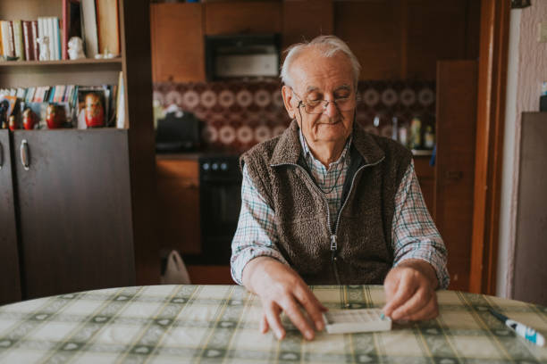 istock Regular day of an old man 1227406345
