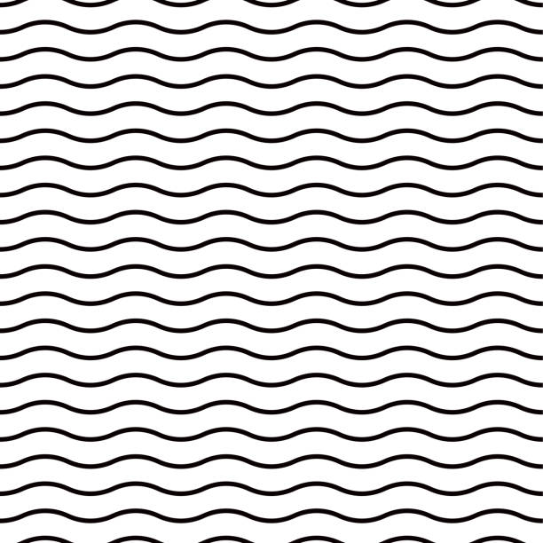 Seamless Wavy Line Pattern A seamless wavy line pattern design. squiggle stock illustrations