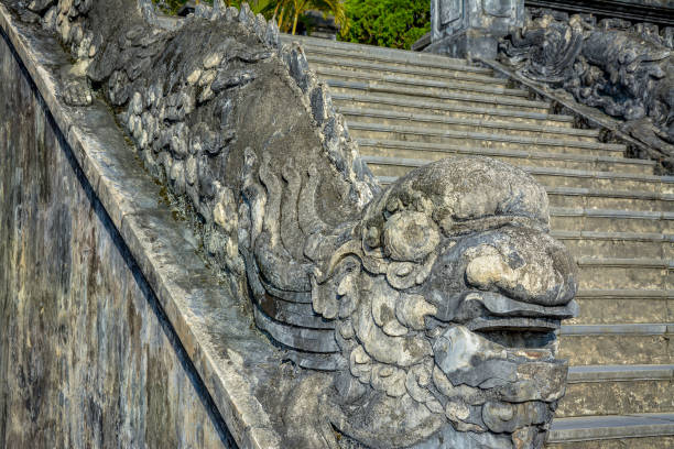 istock Temple stairs in Hue 1227410893