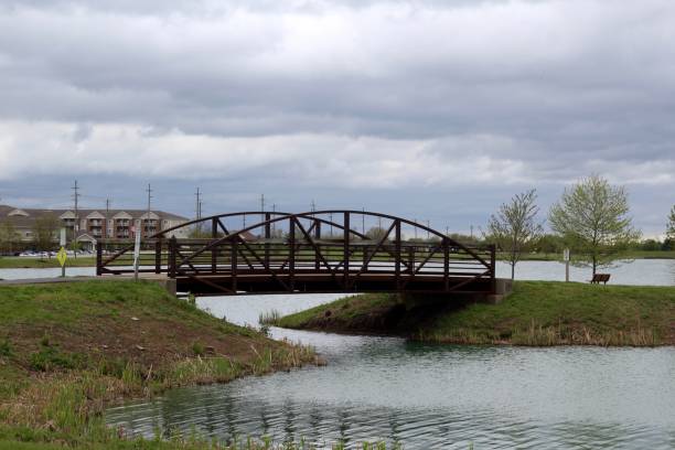 istock Steel Metal Footbridge 1227411949