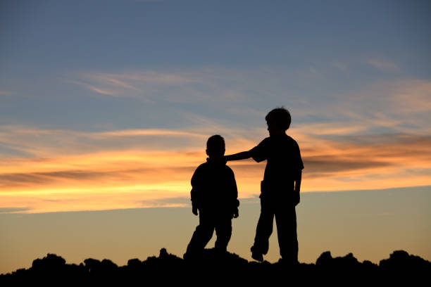 istock Two Young Friends Enjoying at Sunset 1227413226
