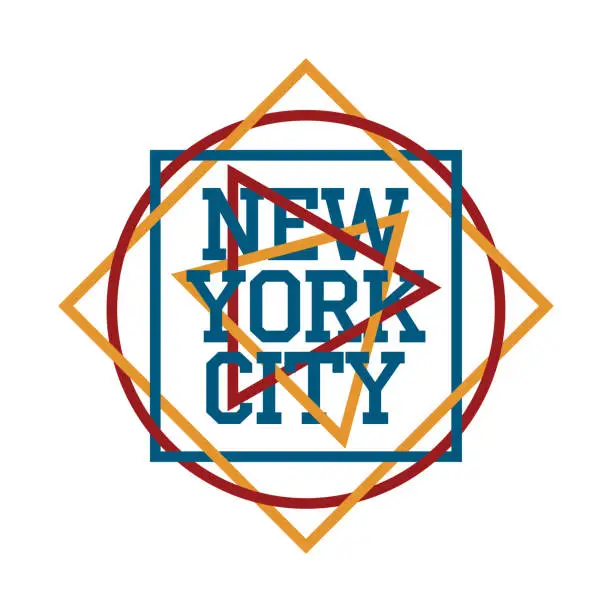 Vector illustration of New York typography, t-shirt Brooklyn, design graphic