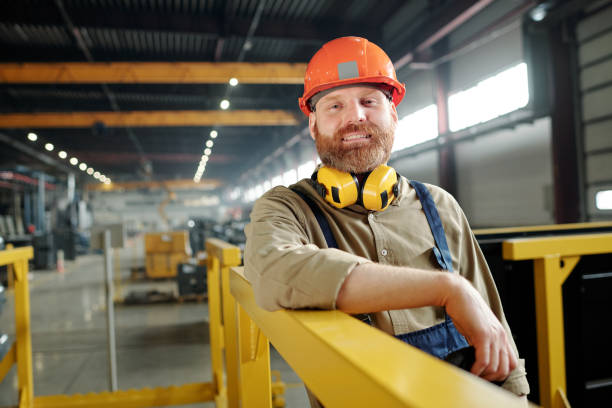 istock Positive male worker in hardhat 1227414526