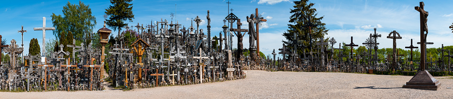 Hill of Crosses (Kryziu kalnas), a famous site of pilgrimage in northern Lithuania.Hill of Crosses