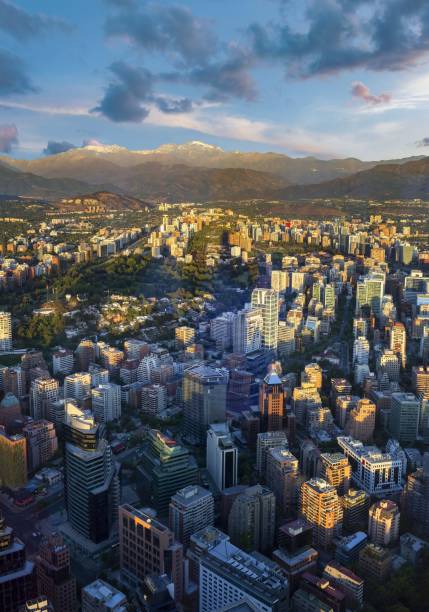 istock Santiago de Chile at sunset 1227417007