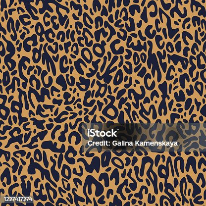 istock Leopard print design. African animal skin print fur texture background. Vector seamless pattern. 1227417274