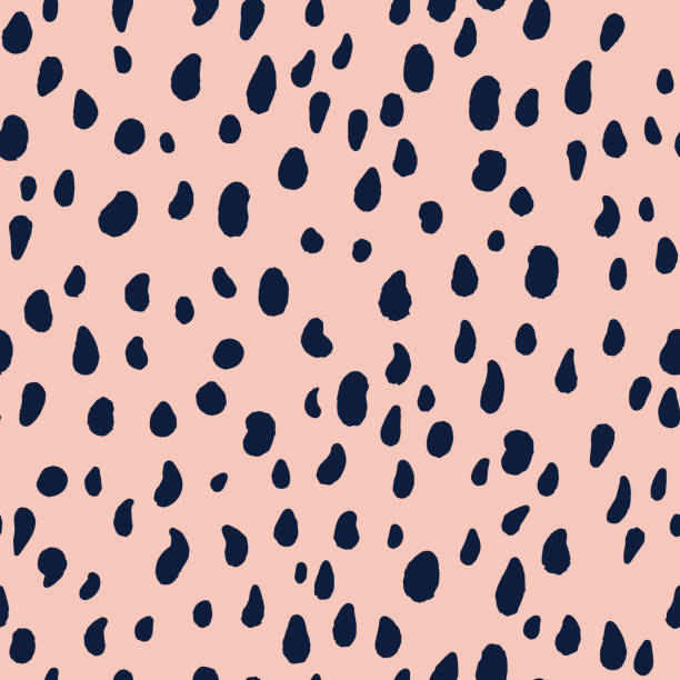 ilustrações de stock, clip art, desenhos animados e ícones de small brush strokes simple geometric elements. trendy flat illustration with little colorful painted round and oval shapes, abstract seamless pattern in minimalist style. fashion design. - bubble seamless pattern backgrounds