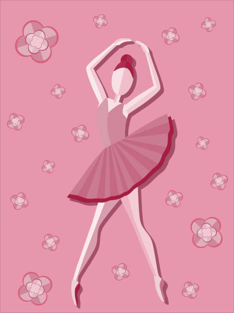 istock Ballerina figure on pink background. Vector illustration. Can be used for banner, flyer, booklet, poster or as wallpaper. 1227422966