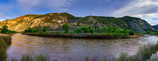 istock Colorado River at Sunset Panorama 180 Degrees 1227423998