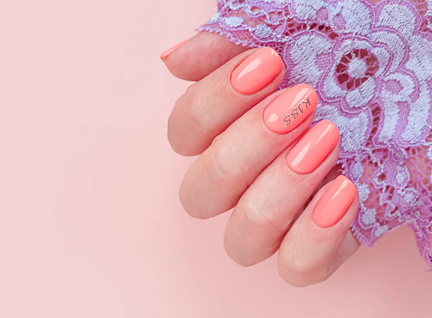 istock female hand nail beautiful lace manicure 1227428851