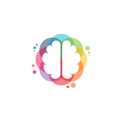 Colorful Brainstorm logo vector, rain logo designs template, design concept, logo, logotype element for template