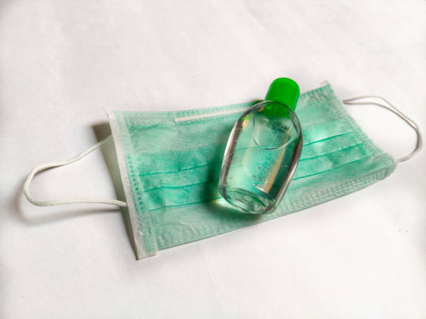 istock PPE items like face mask and Sanitizer. 1227443908