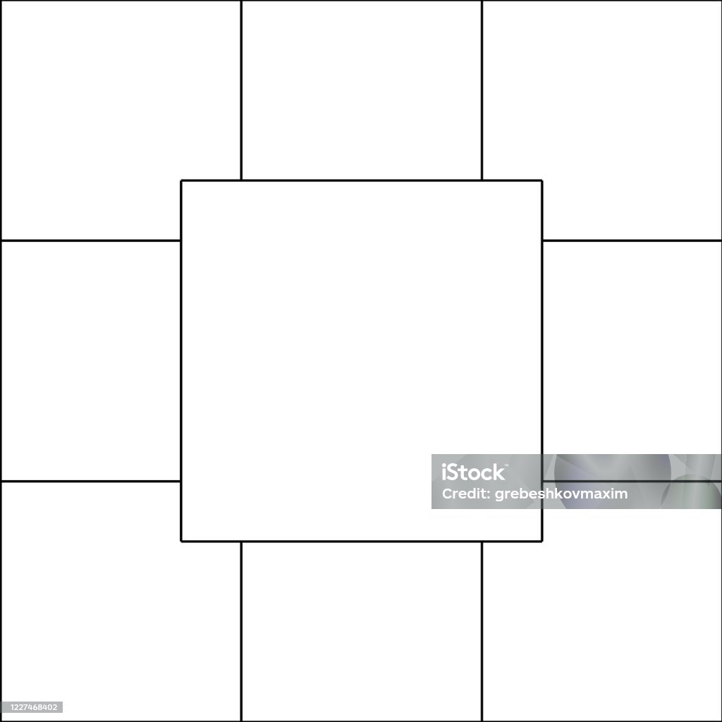 Example Photo Frame Grid Collage Photo Frame Grid Stock Illustration - Download Image Now ...