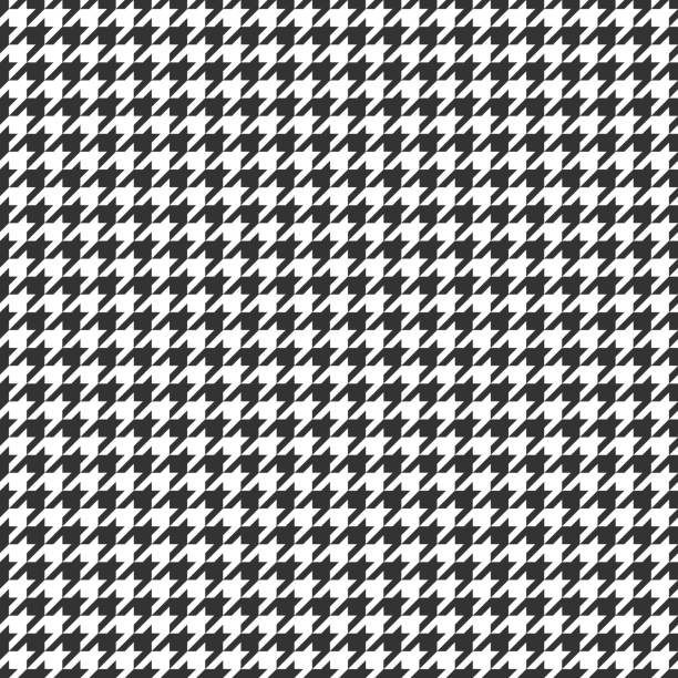 Houndstooth seamless pattern. Houndstooth seamless pattern. Vector illustration pied stock illustrations