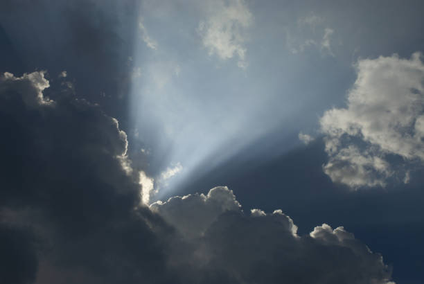 istock Sunset sky Vast on a sunny day with a bright beam and beautiful clouds. 1227478588
