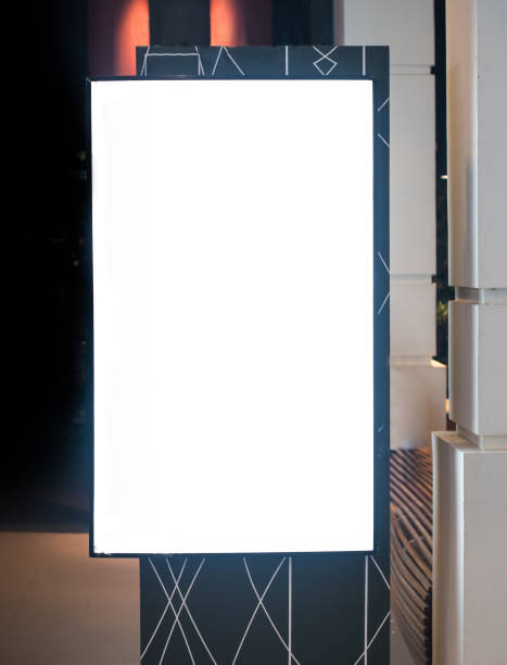 istock Blank white billboard on the street at night 1227479956