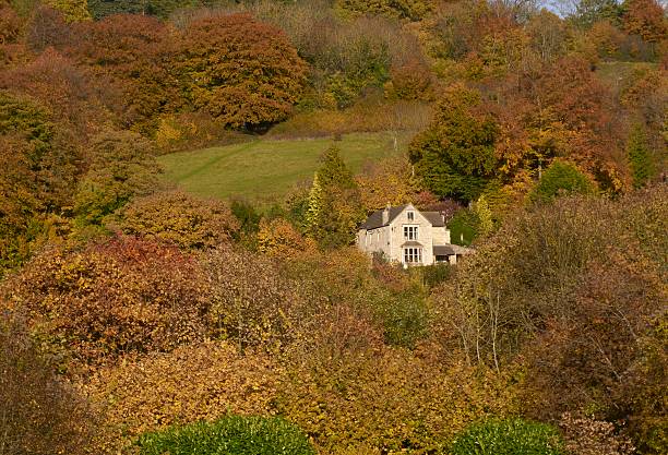 istock Country Cottage in Autumn 122748028