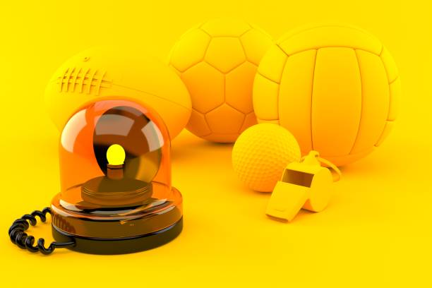 istock Sport background with emergency siren 1227481007