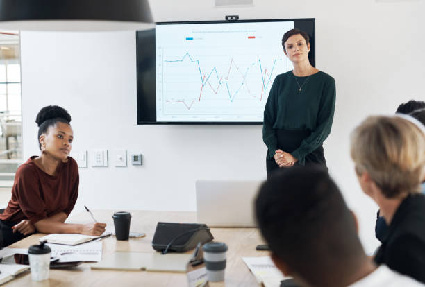 istock The monthly management meeting is in session 1227481152